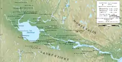 Carte topographique du Saguenay.