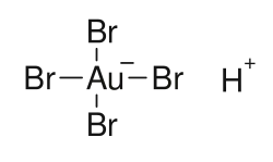 Image illustrative de l’article Acide tétrabromaurique