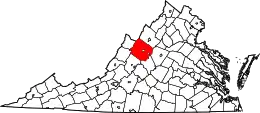 Description de l'image Map of Virginia highlighting Augusta County.svg.