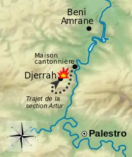 Description de l'image Palestro ambush map-fr.svg.