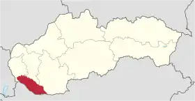 Carte de localisation de Žitný ostrov.