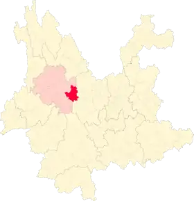 Localisation de Xiángyún Xiàn
