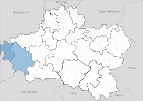 Localisation de Communauté de communes des Terres du Val de Loire