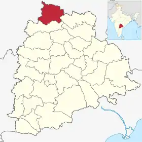 Localisation de District de Adilabad