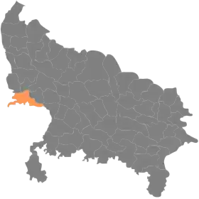Localisation de District d'Agraआगरा ज़िला