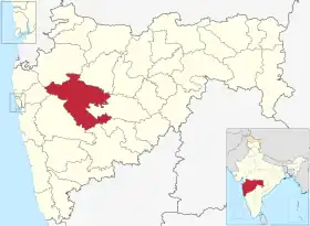 Localisation de District d'Ahmadnagar