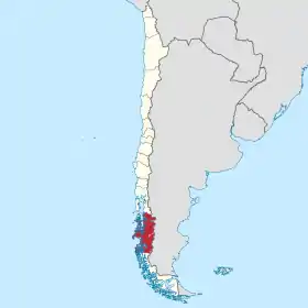 Localisation de Région d'Aysén