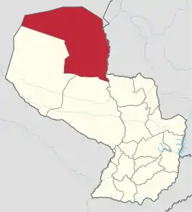 Localisation de Département de l'Alto Paraguay