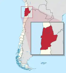 Localisation de Région d'Antofagasta