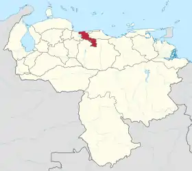 Localisation de État d'Aragua