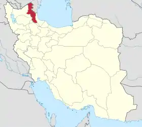 Localisation de Ardabil