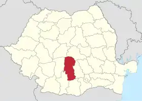 Localisation de Județ d'Argeș(ro) Județul Argeș