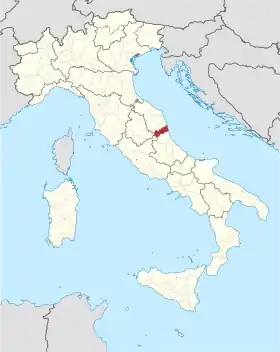 Localisation de Province d'Ascoli Piceno