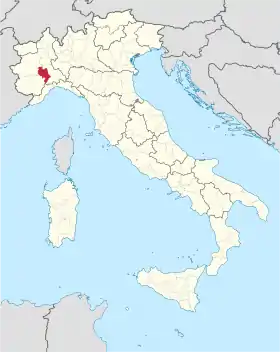 Localisation de Province d'Asti