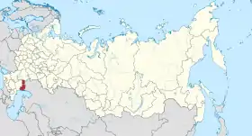 Localisation de Oblast d'Astrakhan