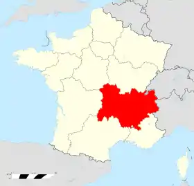 Localisation de Auvergne-Rhône-Alpes