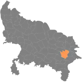 Localisation de District de Pratapgarh  आज़मगढ़ ज़िला
