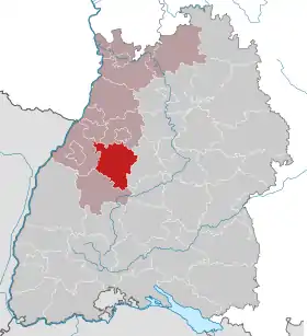 Localisation de Arrondissement de Calw