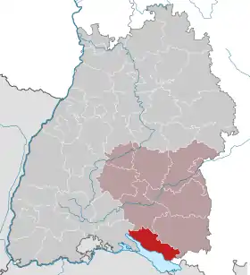 Localisation de Arrondissement du Lac de Constance