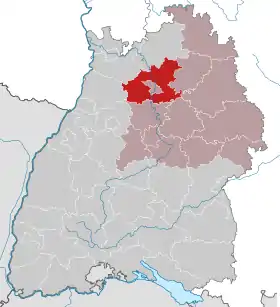 Localisation de Arrondissement de Heilbronn