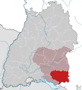 Localisation de Arrondissement de Ravensbourg