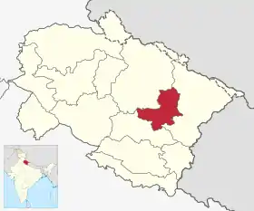 Localisation de District de Bageshwar