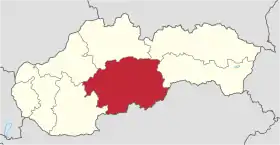 Localisation de Région de Banská Bystrica