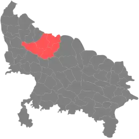 Localisation de Division de Bareli