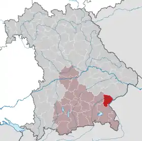 Localisation de Arrondissement d'Altötting