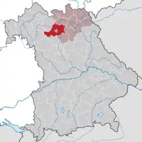 Localisation de Arrondissement de Bamberg