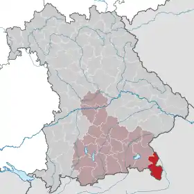 Localisation de Arrondissement du Pays-de-Berchtesgaden