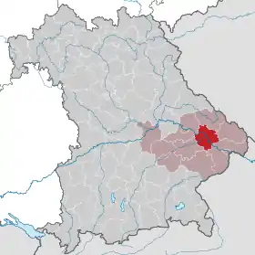 Localisation de Arrondissement de Deggendorf