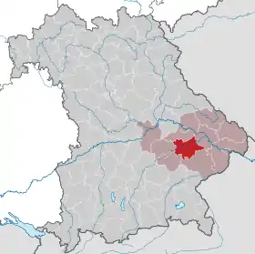 Localisation de Arrondissement de Dingolfing-Landau