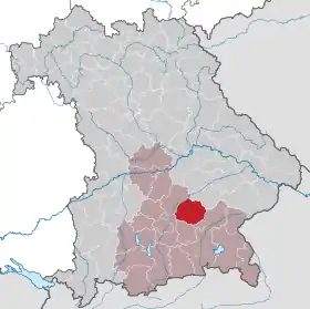 Localisation de Arrondissement d'Erding