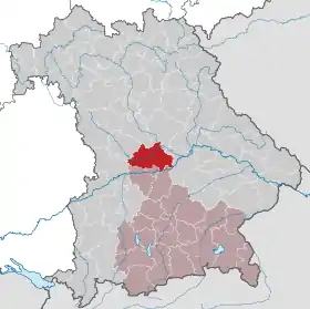 Localisation de Arrondissement d'Eichstätt