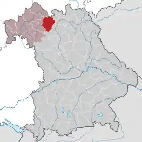 Localisation de Arrondissement de Hassberge