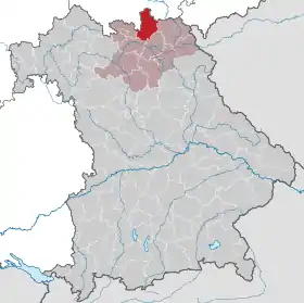 Localisation de Arrondissement de Kronach