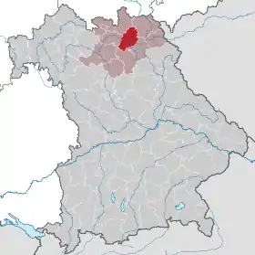 Localisation de Arrondissement de Kulmbach
