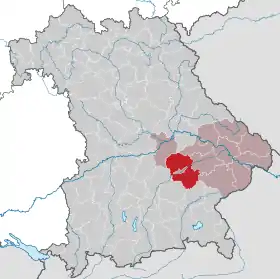 Localisation de Arrondissement de Landshut