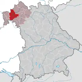 Localisation de Arrondissement de Main-Spessart
