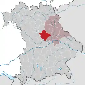 Localisation de Arrondissement de Neumarkt in der Oberpfalz