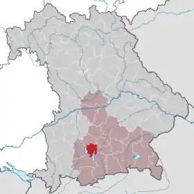 Localisation de Arrondissement de Starnberg