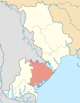 Localisation de Raïon de Bilhorod-Dnistrovskyï