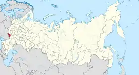 Localisation de Oblast de Belgorod