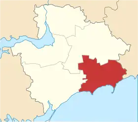 Localisation de Raïon de Berdiansk