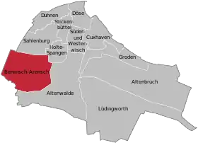 Localisation de Arensch