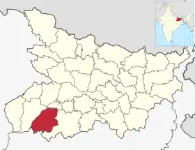 Localisation de District d'Aurangabadऔरंगाबाद जिला