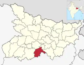 Localisation de District de Nawada