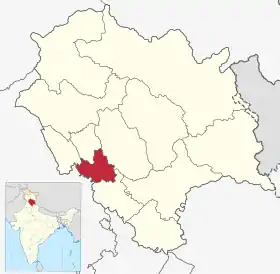 Localisation de District de Bilaspur