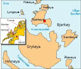 Localisation de Bjarkøya